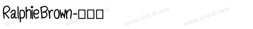Ralphie Brown字体转换